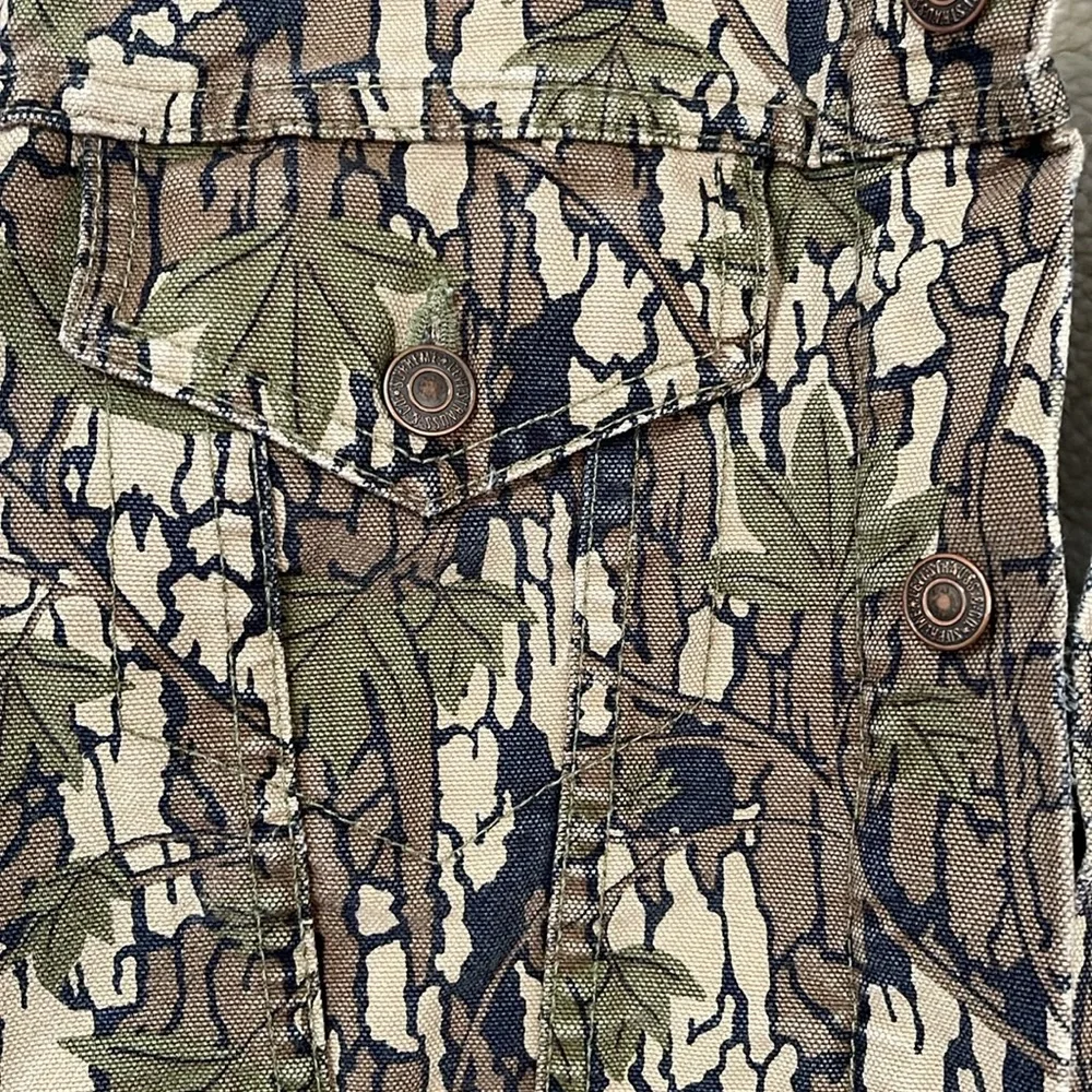 ☀️Sale☀️ Supreme x Levi’s Bark Camo Sherpa Trucker Jacket FW 2013 size large - Picture 4 of 10